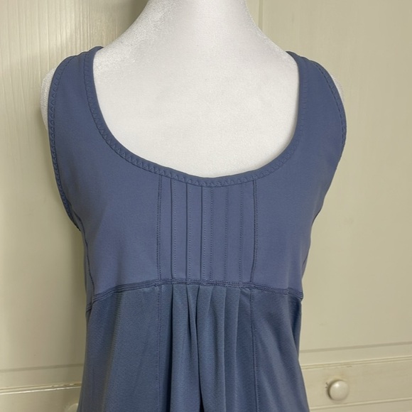 Zella Women’s Dry-Fit Racerback Tank Top Slate Blue Size XL Drawstring Athlete - Picture 2 of 11